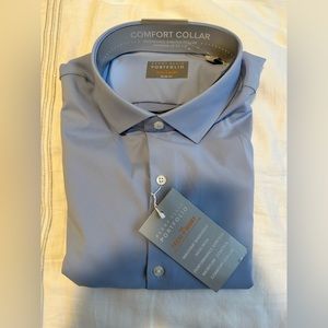 Men’s Blue Dress Shirt Slim Fit - 17/34/35
